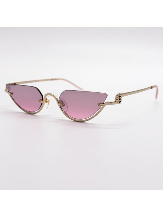 New Gucci Pink Gold Cat Eye Women Sunglasses GG1603S 003 main image 4